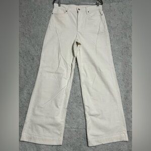 LAND’S END Corduroy Wide Legs Pants~ Size:10~white